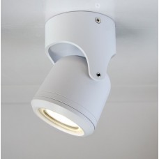 Φωτιστικό Σποτ με ντουί GU10 Αλουμινίου Λευκό IP54 Crescent